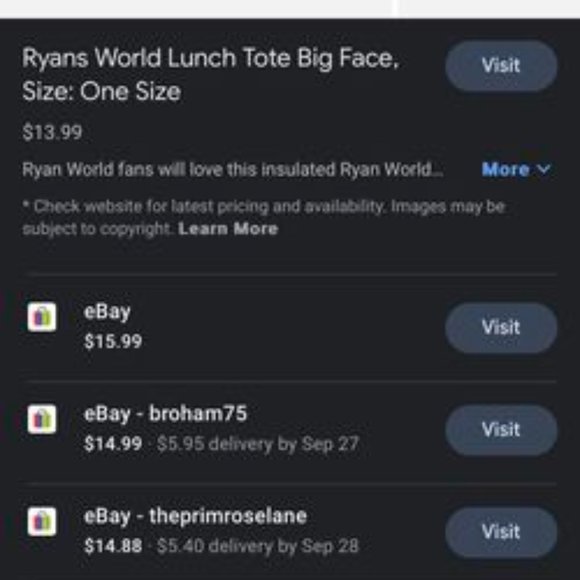 Ryan's New World Vinyl Zippered School Lunch Box Ryan Panda & Gus - Picture 3 of 4